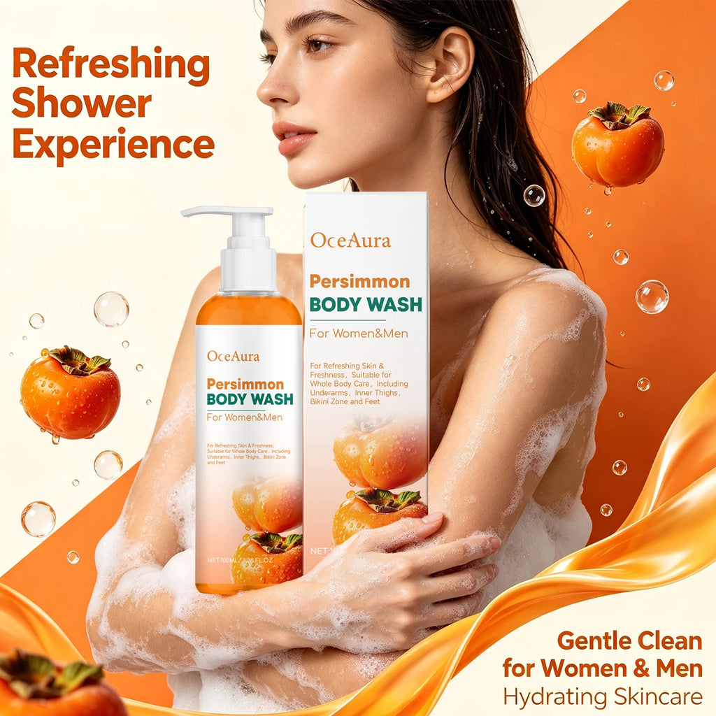 Natural Persimmon Odor Eliminating Body Wash for Men and Women