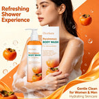 Natural Persimmon Odor Eliminating Body Wash for Men and Women