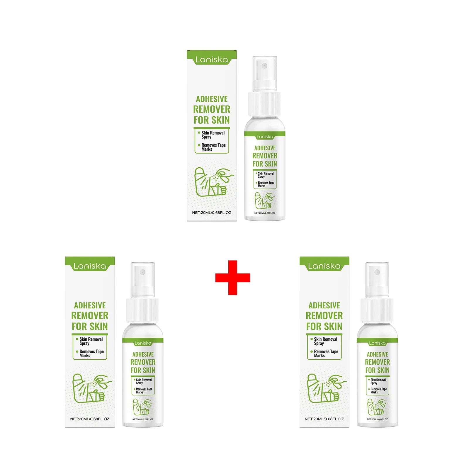Gentle Adhesive Remover Spray for Skin Tape and Bandage Residue - 18