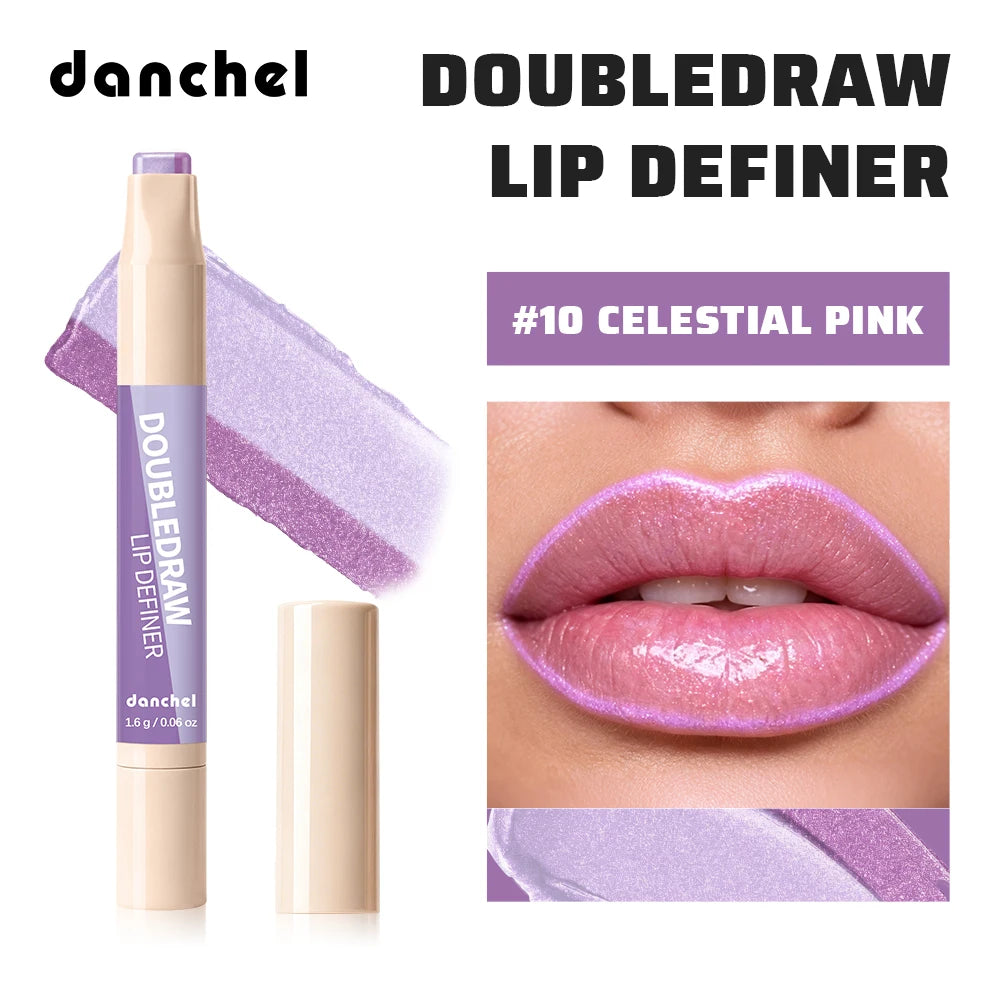 2-in-1 Lip Liner and Matte Lipstick for Long-Lasting Wear