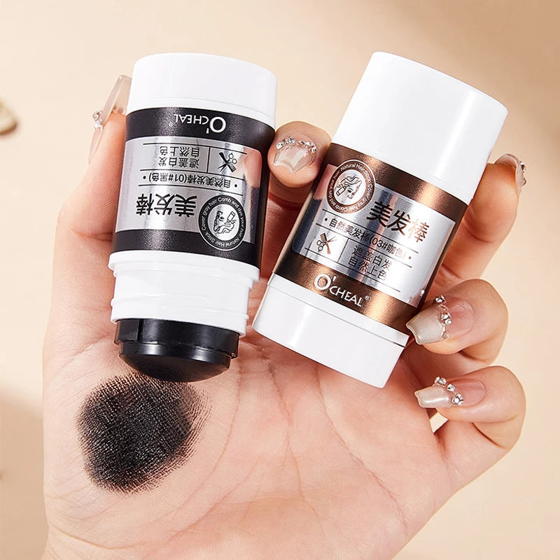 O'CHEAL Waterproof Hair Dye Stick for Gray Hair Coverage