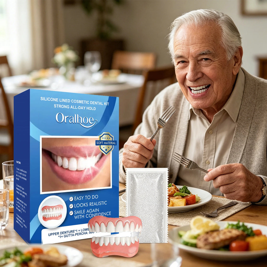 Comfort Fit Silicone Denture Set for Instant Smile Enhancement