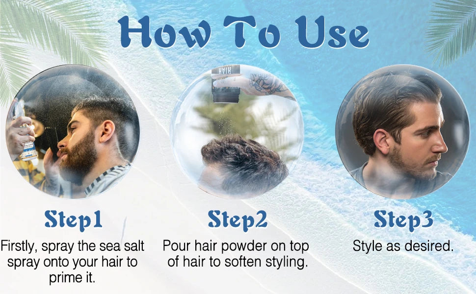 Goiple Sea Salt Spray and Hair Styling Powder Volumizing Set