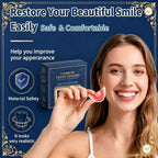 Full Mouth Cosmetic Denture Set with Storage Case