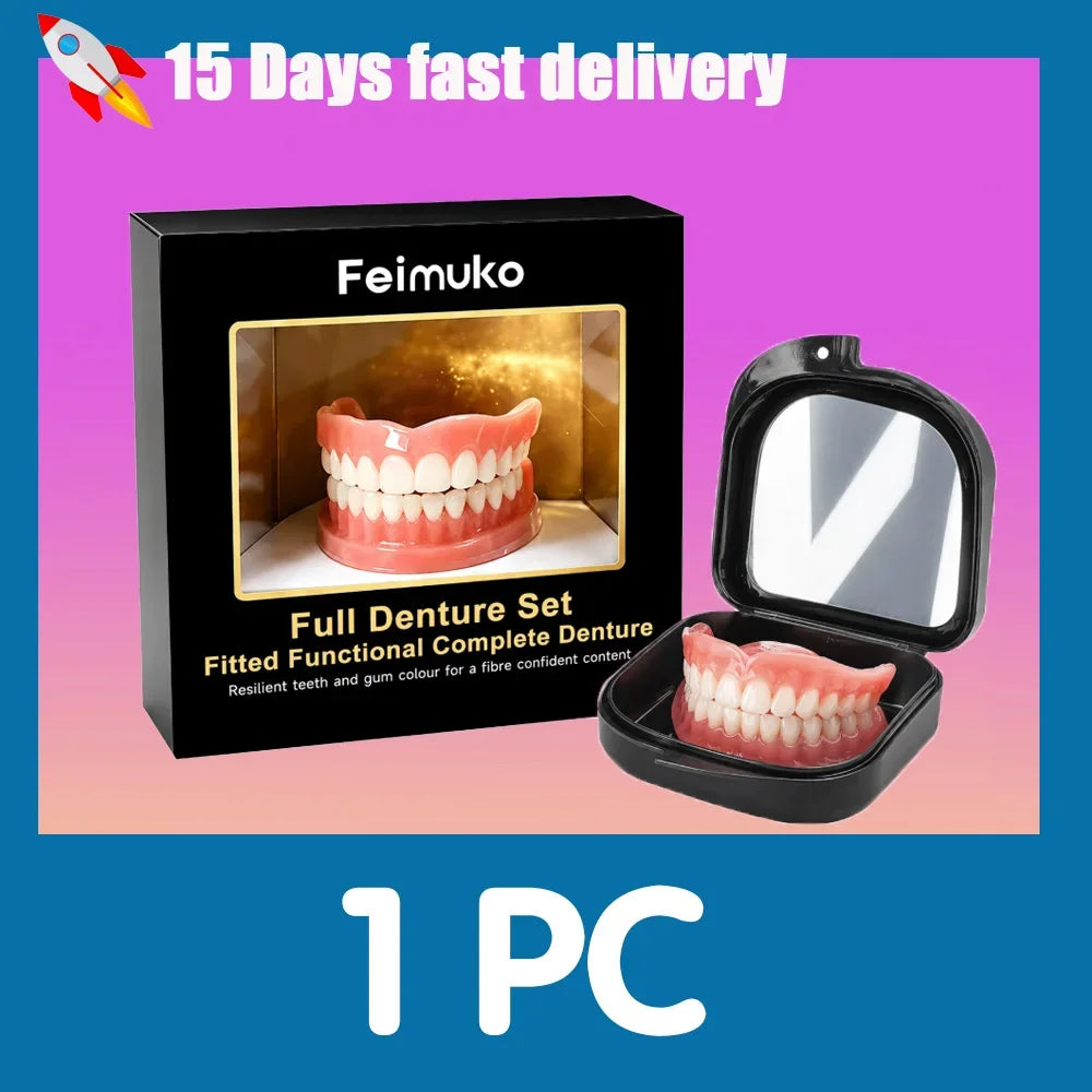 Full Mouth Silicone Dentures for Natural Smile