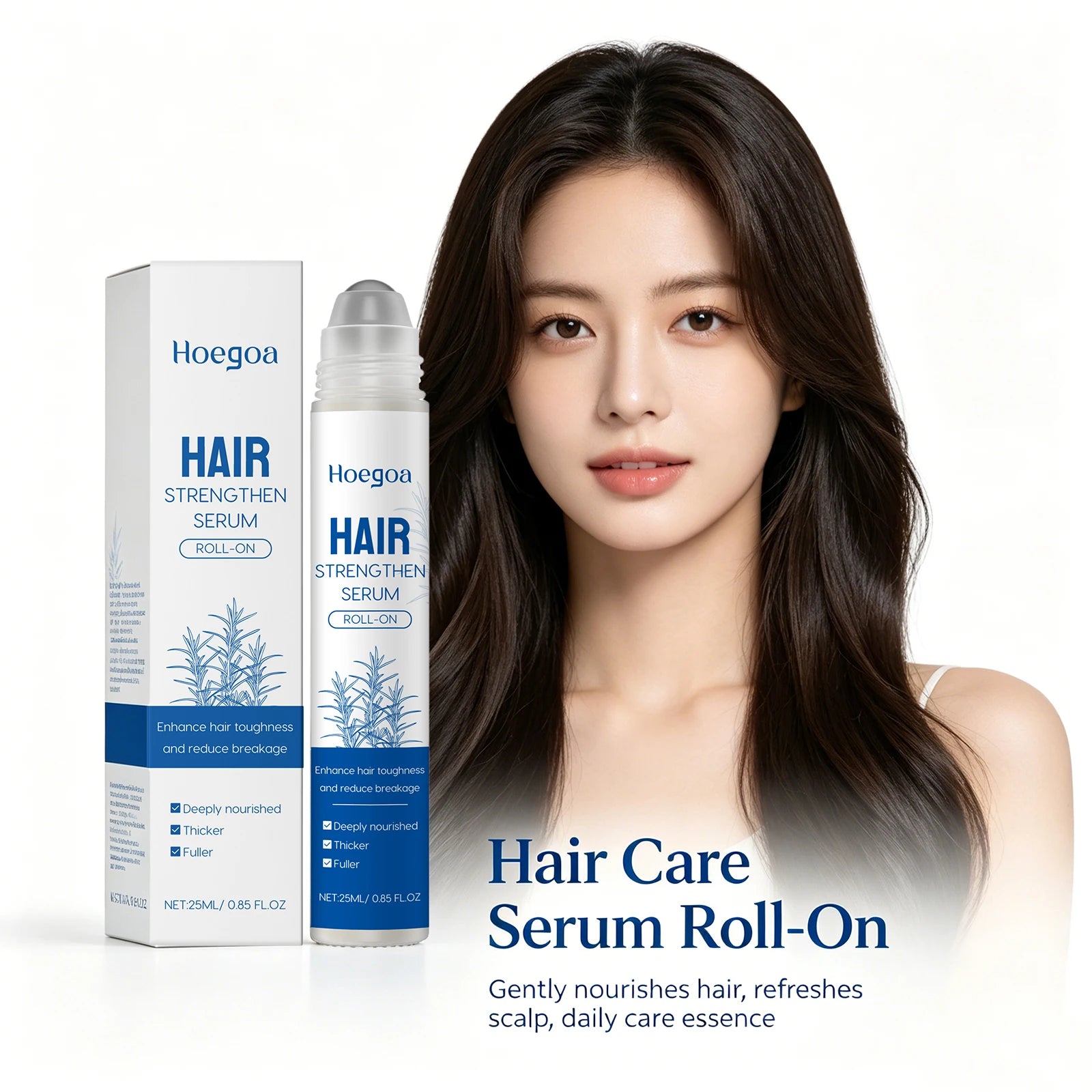 Rosemary Hair Growth Serum Roller for Scalp and Hair Strengthening - 1