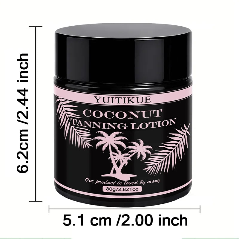 YUITIKUE Coconut Sunless Tanning Lotion Natural Bronzer for Body - 9