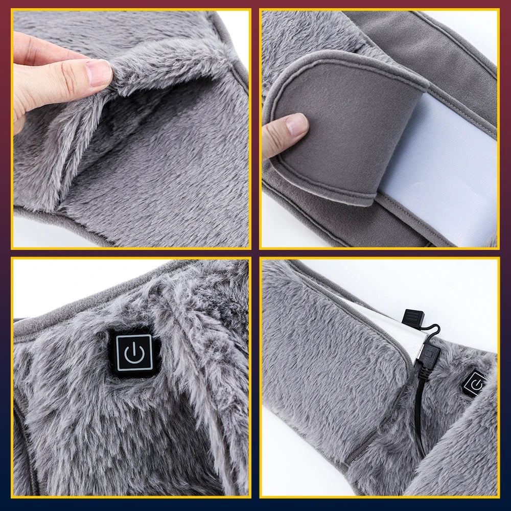Electric Heated Waist and Hand Warmer Belt for Menstrual Pain Relief - 27