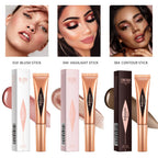 Liquid Face Contour and Highlighter Wand with Cushion Applicator