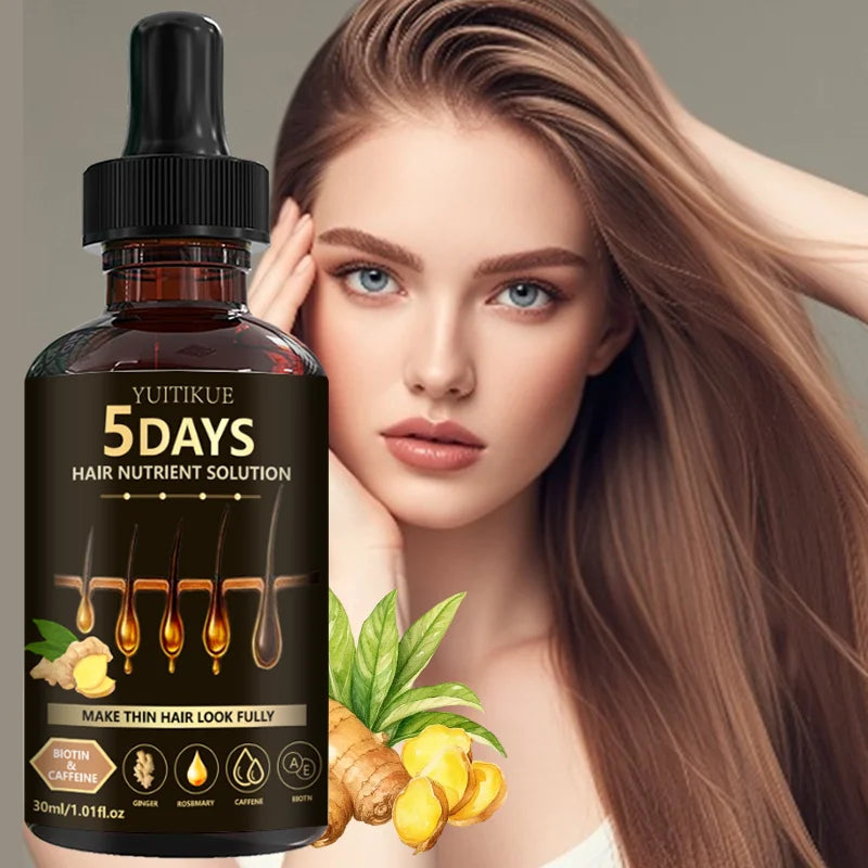 YUITIKUE Hair Nutrient Serum 30ml Ginger Biotin Rosemary Caffeine