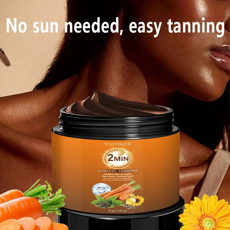 YUITIKUE Natural Self Tanner Foam Sunless Bronzer Body Tanning Cream - 11