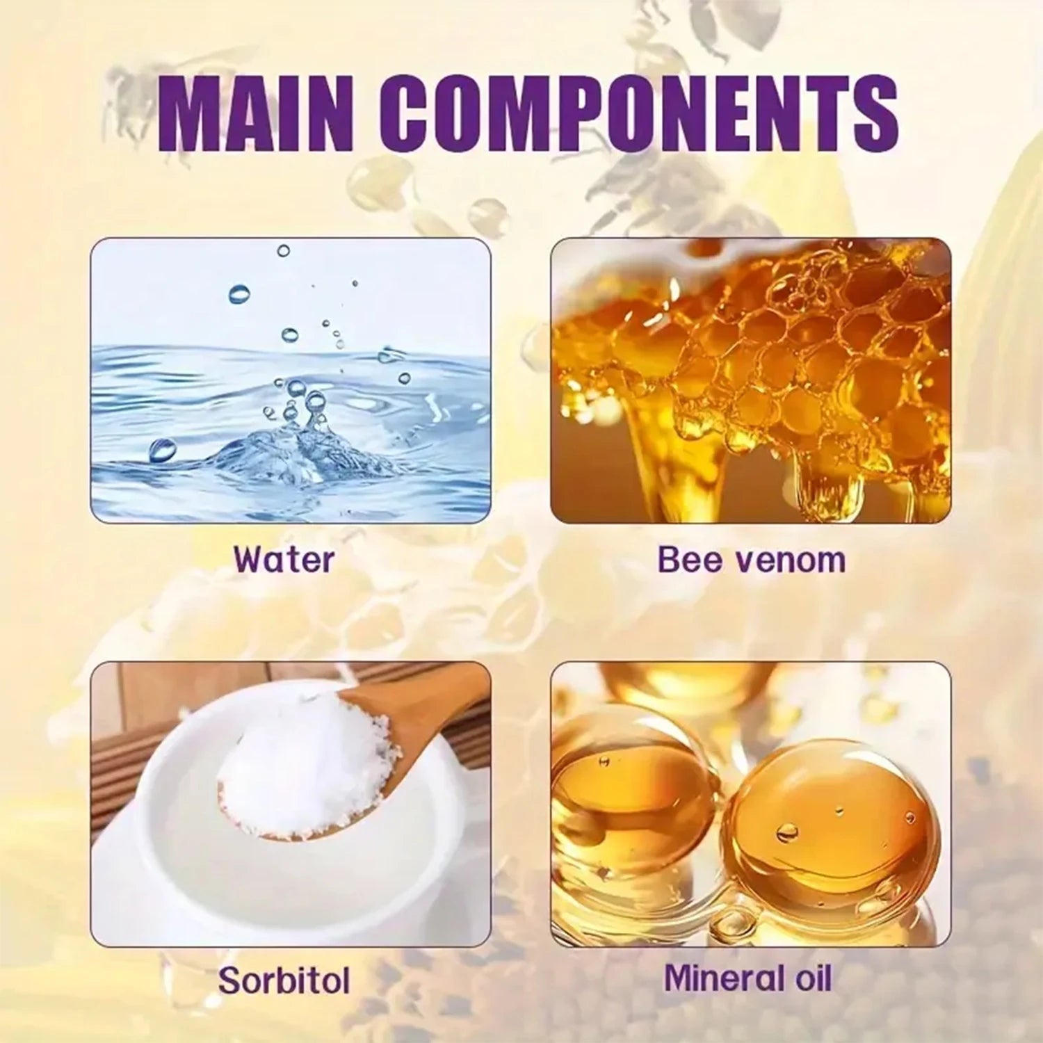 Bee Venom Hot Cream Firming Body Lotion Anti Aging Skin Tightening 300g - 6