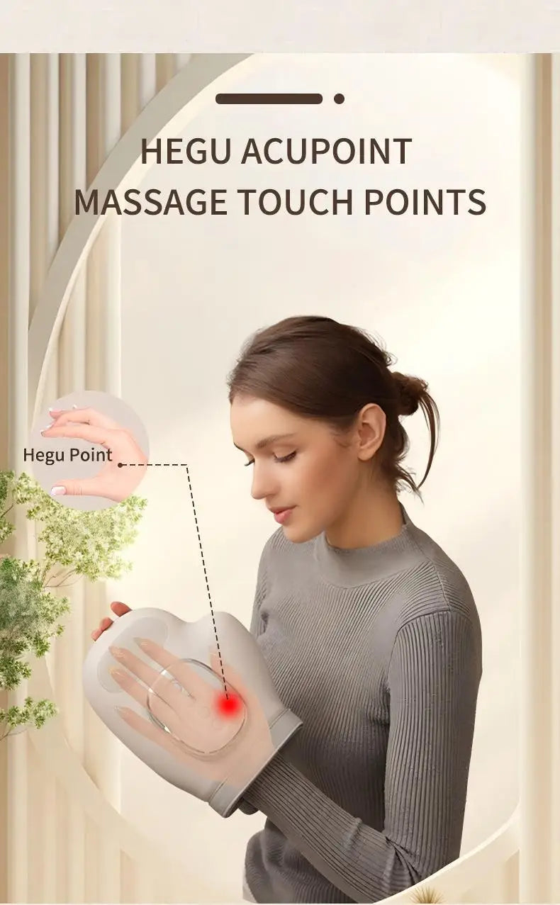 Cordless Hand and Finger Massager with Heat and Compression