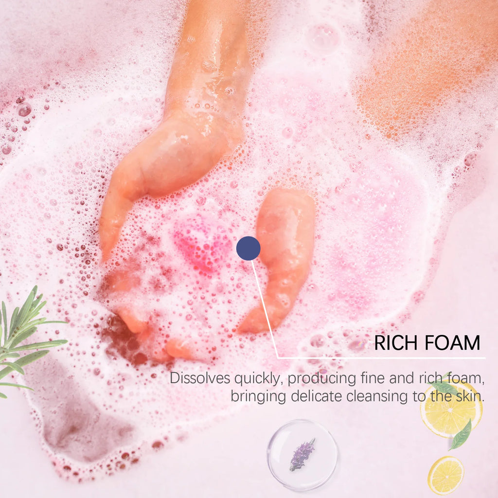 Scented Aromatherapy Bath Bombs for Skin Relaxation and Spa