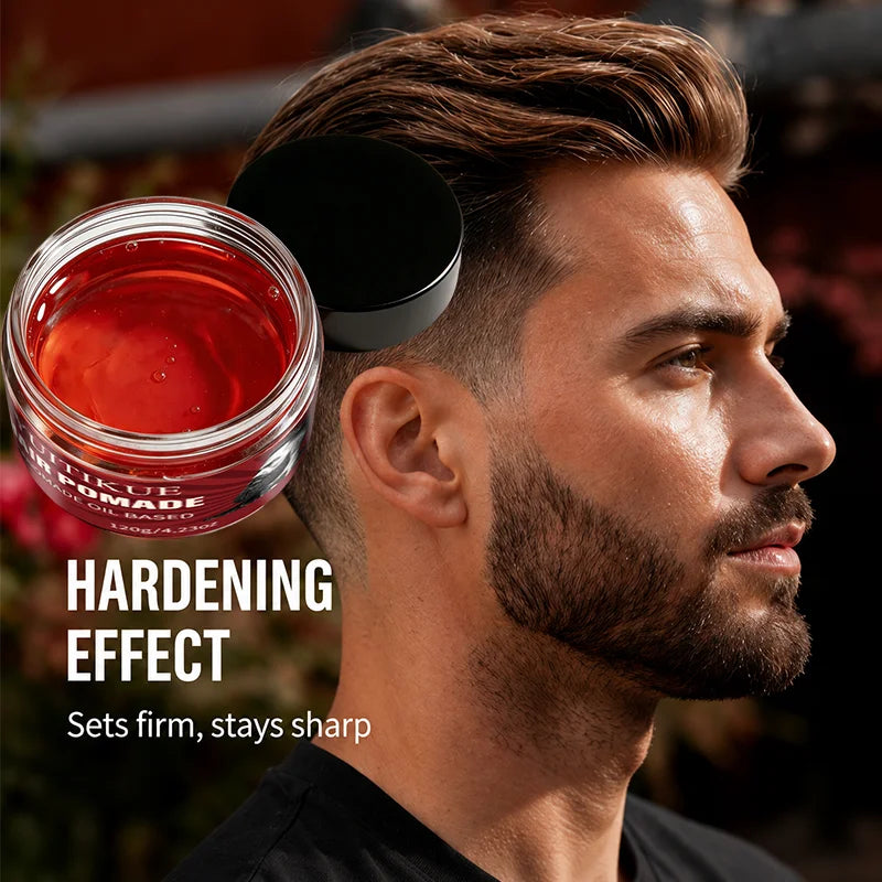 YUITIKUE Men Hair Styling Pomade Hard Hold Long Lasting Shine Wax