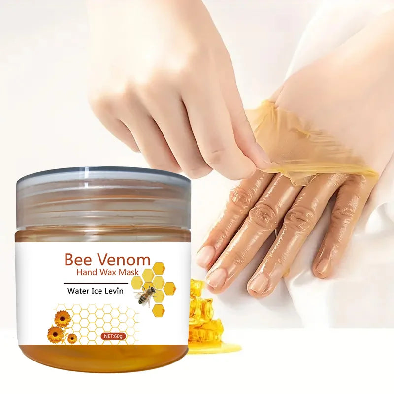 Honey Bee Venom Hand Wax Mask Moisturizing Exfoliating Treatment 60g - 1