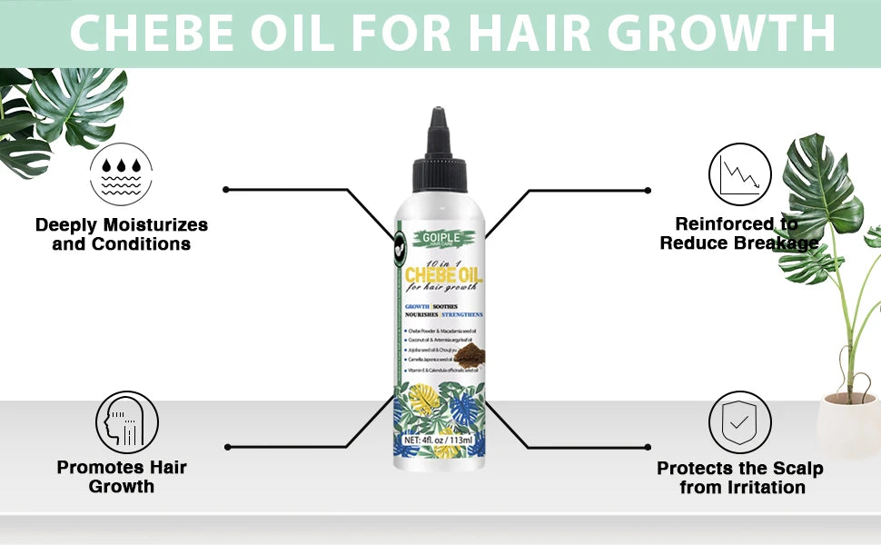Goiple Chebe Powder and Rosemary Hair Growth Oil Treatment Set - 8