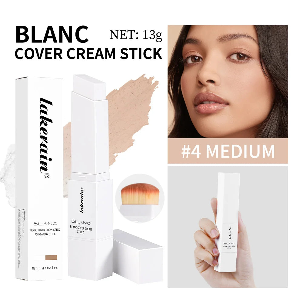 Full Coverage Foundation Cream Stick with Blending Brush - 28