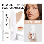 Full Coverage Foundation Cream Stick with Blending Brush