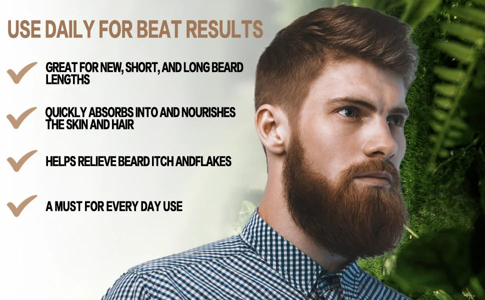 Lockmio Natural Beard Growth Oil Sandalwood Scent Grooming Treatment - 9