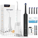 Electric Toothbrush and Water Flosser Oral Care Set