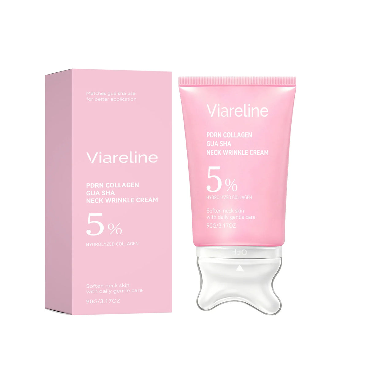 Collagen Firming Neck Cream with Gua Sha Massager