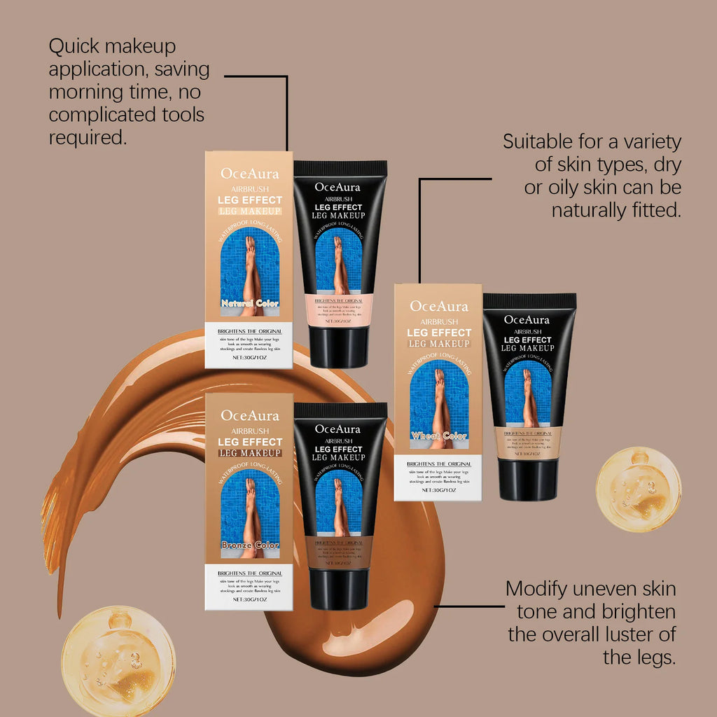 Waterproof Leg Foundation and Self Tanning Concealer Cream