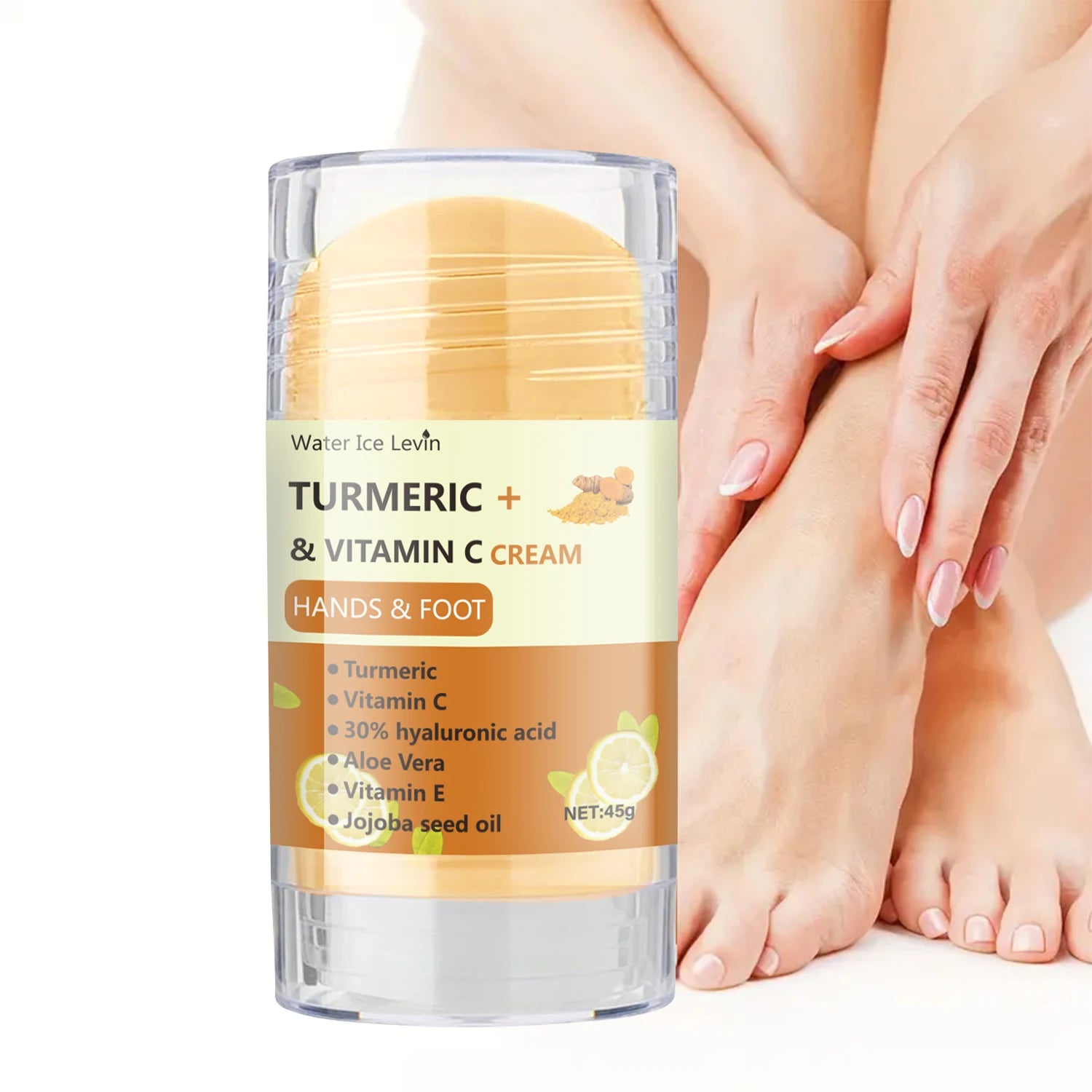 Turmeric and Vitamin C Hand and Foot Moisturizing Cream 45g - 3