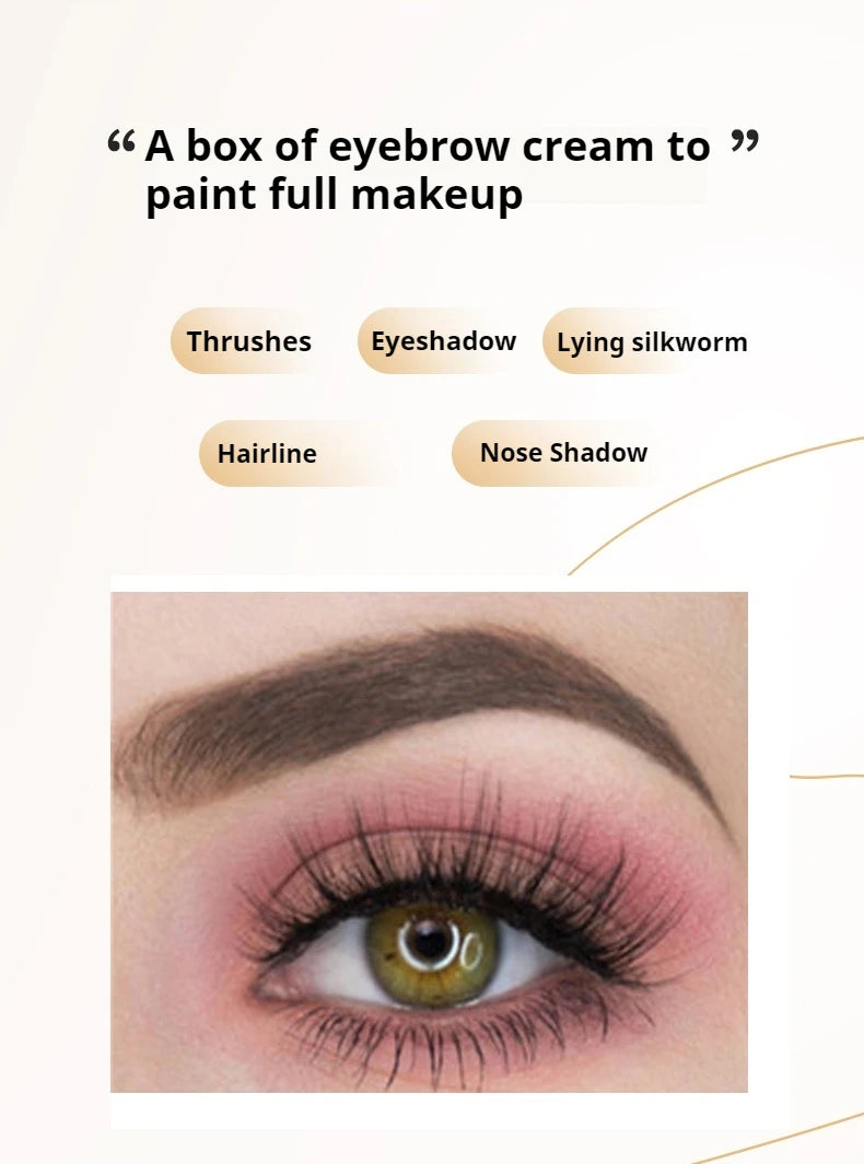 Two Tone Matte Eyebrow Cream Long Lasting Waterproof Brow Makeup