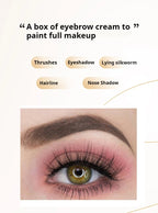 Two Tone Matte Eyebrow Cream Long Lasting Waterproof Brow Makeup