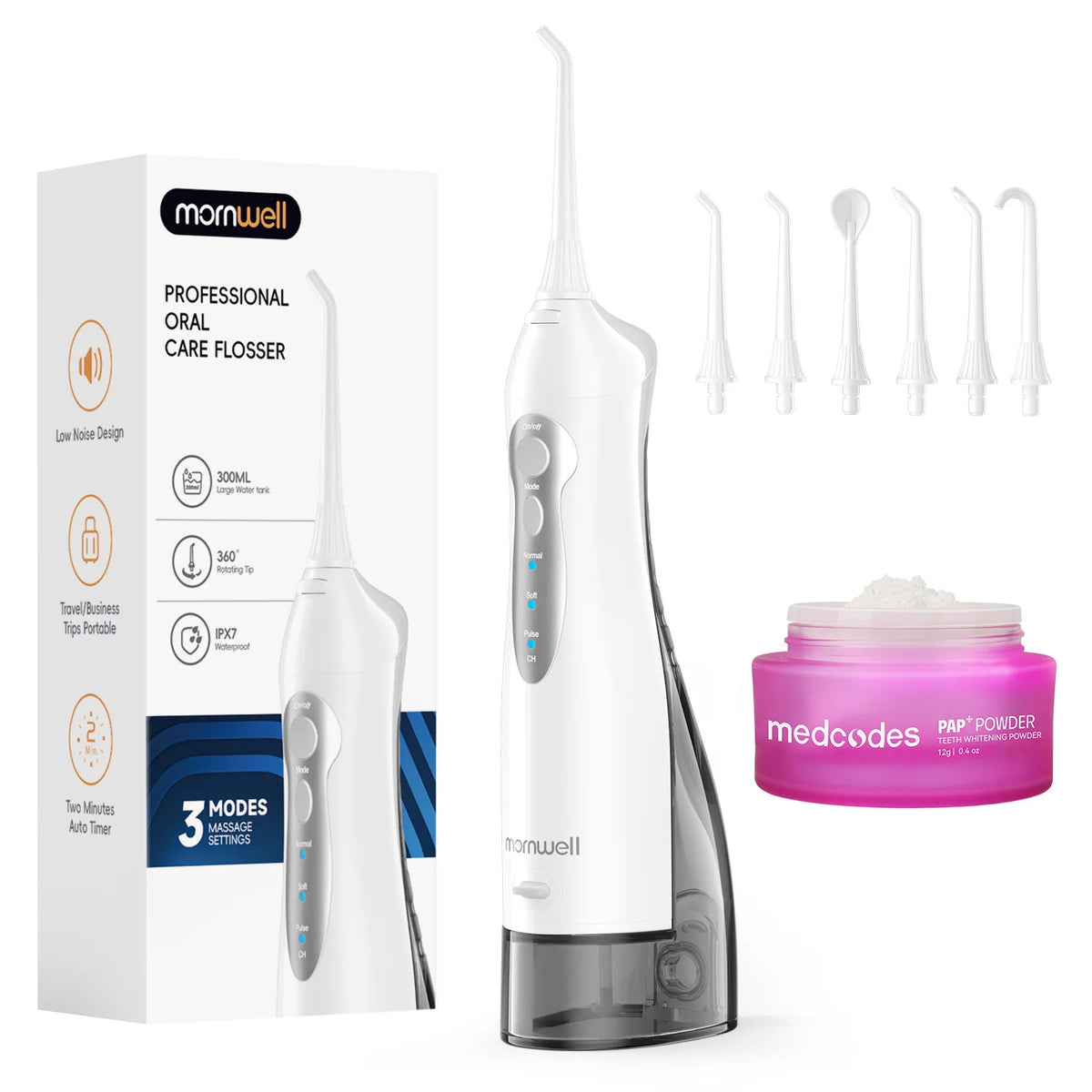 Cordless Portable Water Flosser for Teeth and Gum Health