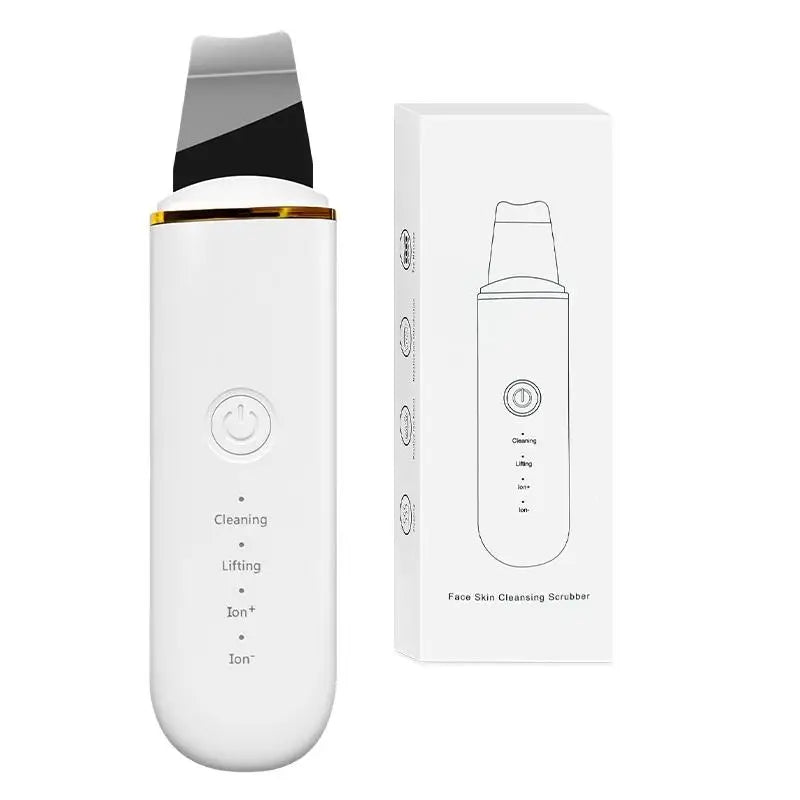 Ultrasonic Skin Scrubber and Facial Pore Cleansing Spatula