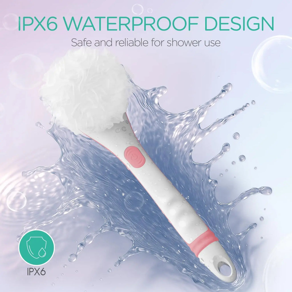 Electric Long Handle Body Brush for Exfoliating and Bathing