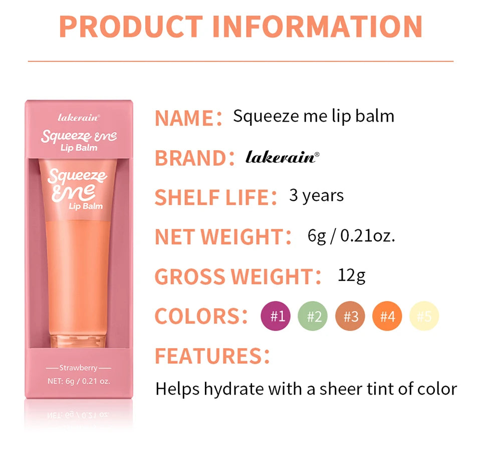 Hydrating Tinted Lip Balm for Soft Nourished Lips