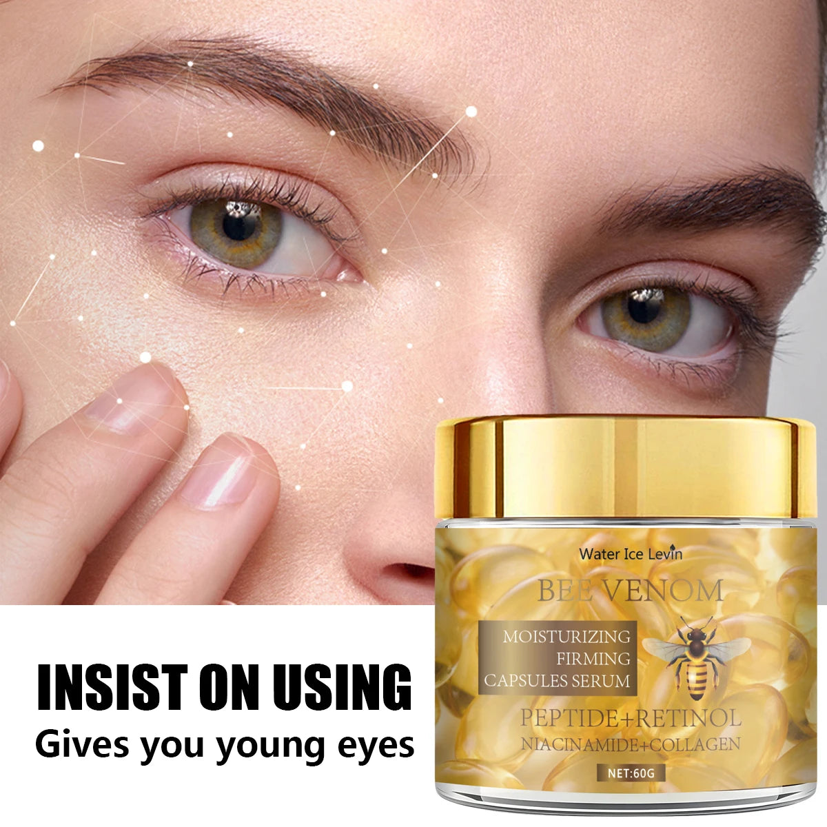 Bee Venom Eye Serum Retinol Peptide Firming Hydrating Cream - 3