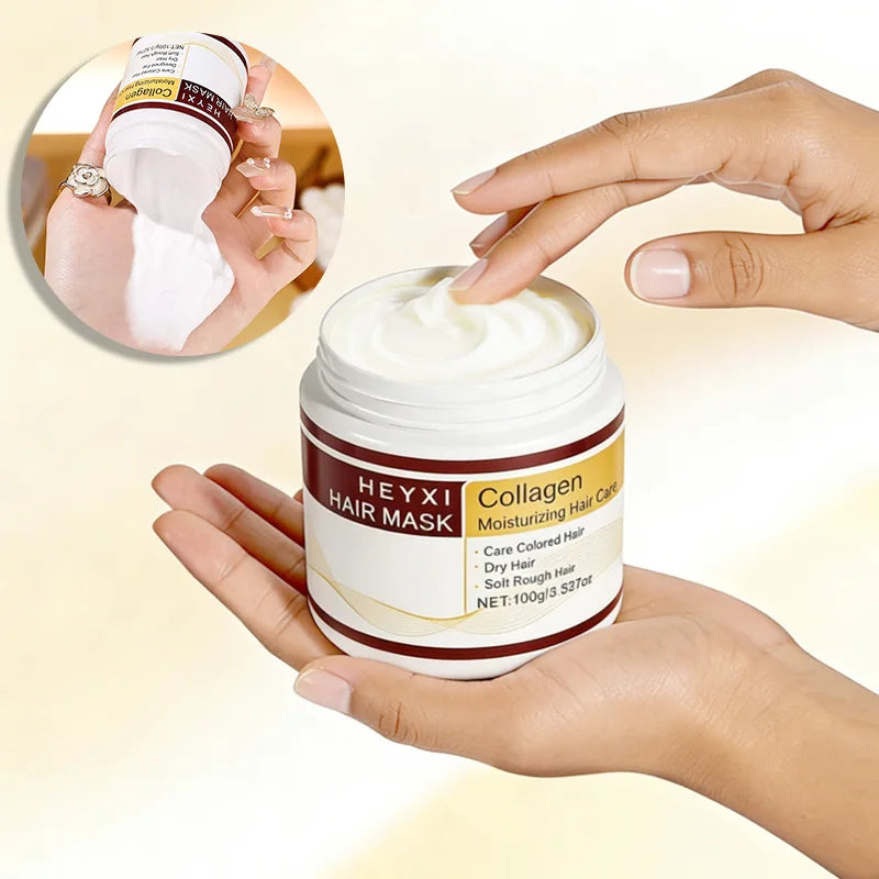 HEYXI Collagen Moisturizing Hair Mask for Dry and Colored Hair 100g - 5
