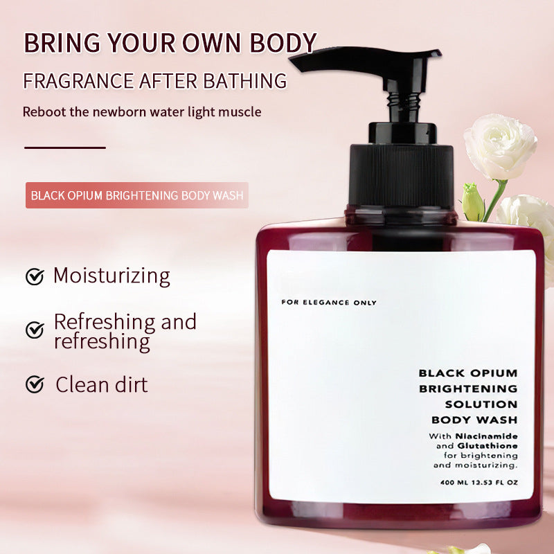 Black Opium Niacinamide Brightening Body Wash Moisturizing Shower Gel - 10