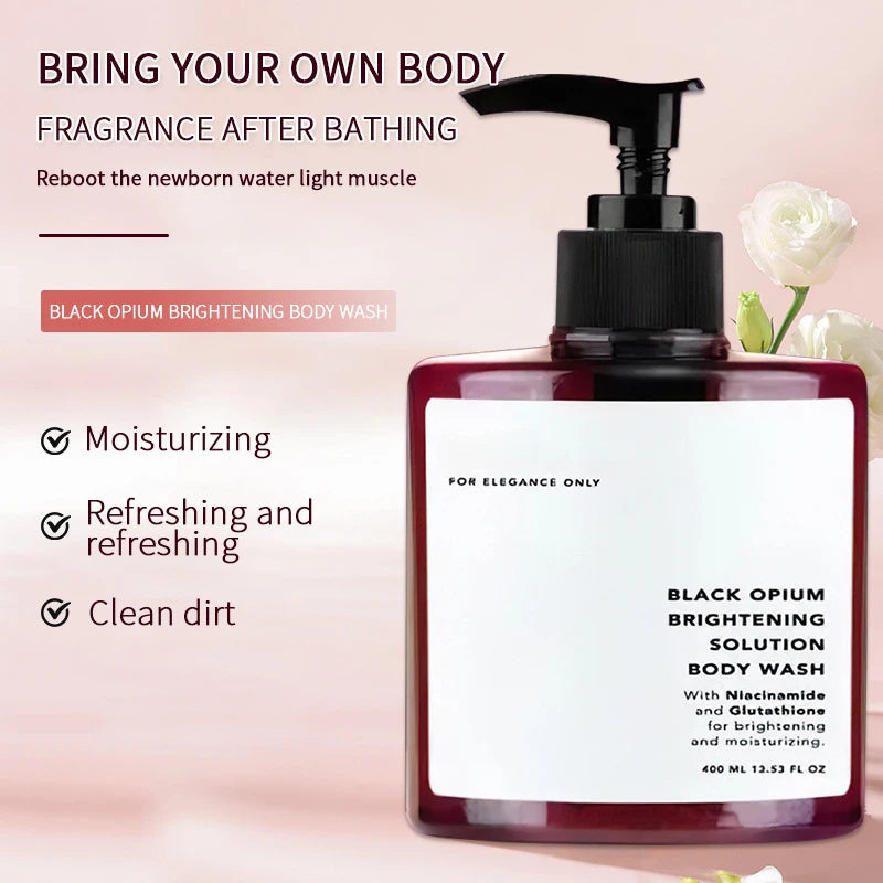 Black Opium Niacinamide Brightening Body Wash Moisturizing Shower Gel - 1