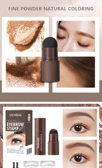 OCHEAL Eyebrow Stamp Kit Waterproof Brow Powder Makeup Stencil Set