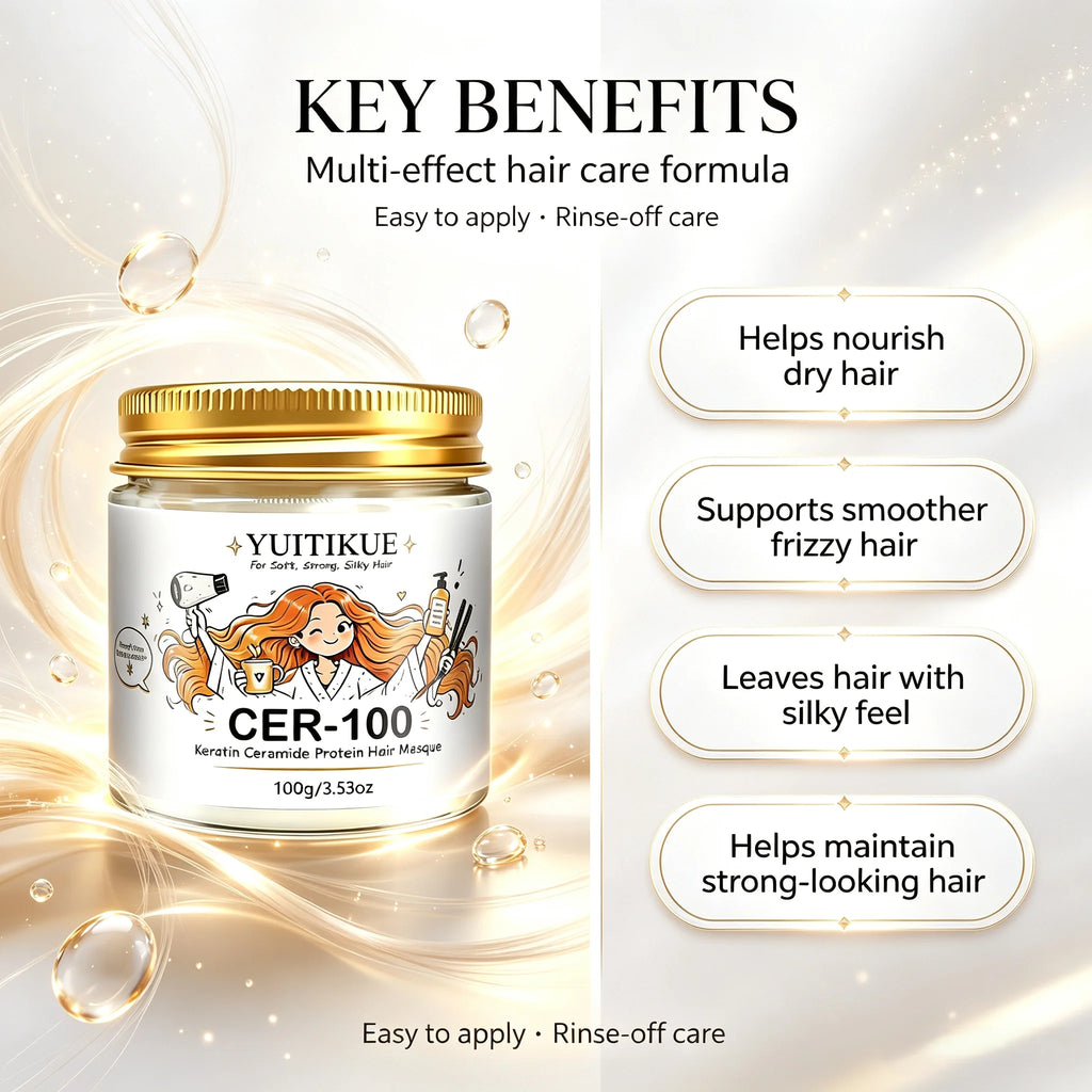 YUITIKUE CER-100 Keratin Ceramide Hair Mask Deep Conditioning Treatment