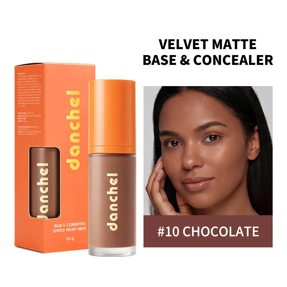 2-in-1 Velvet Matte Liquid Foundation and Concealer - 26