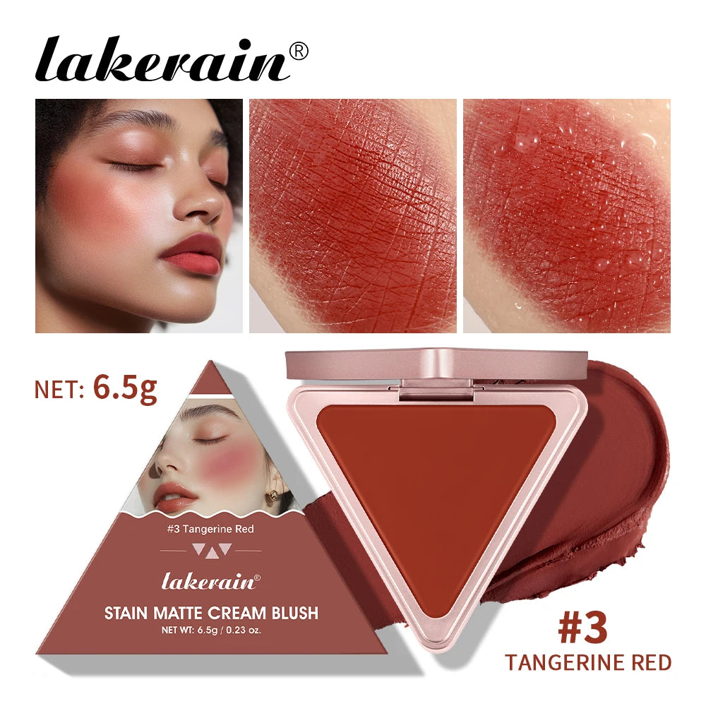Long-Lasting Matte Satin Cream Blush for Natural Cheek Color