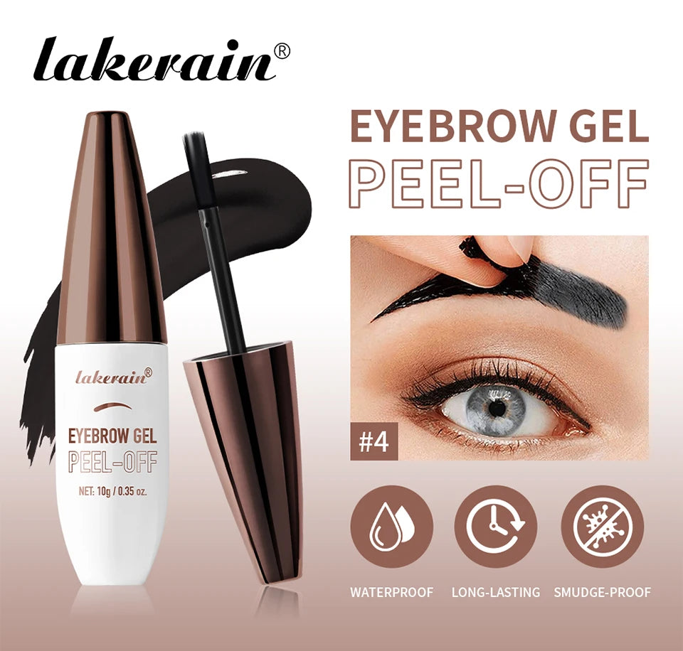 Waterproof Peel-Off Eyebrow Tint Gel for Long-Lasting Brows