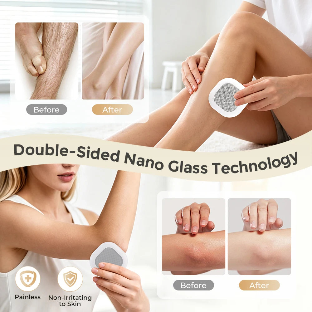 Painless Crystal Nano Glass Hair Remover and Exfoliator