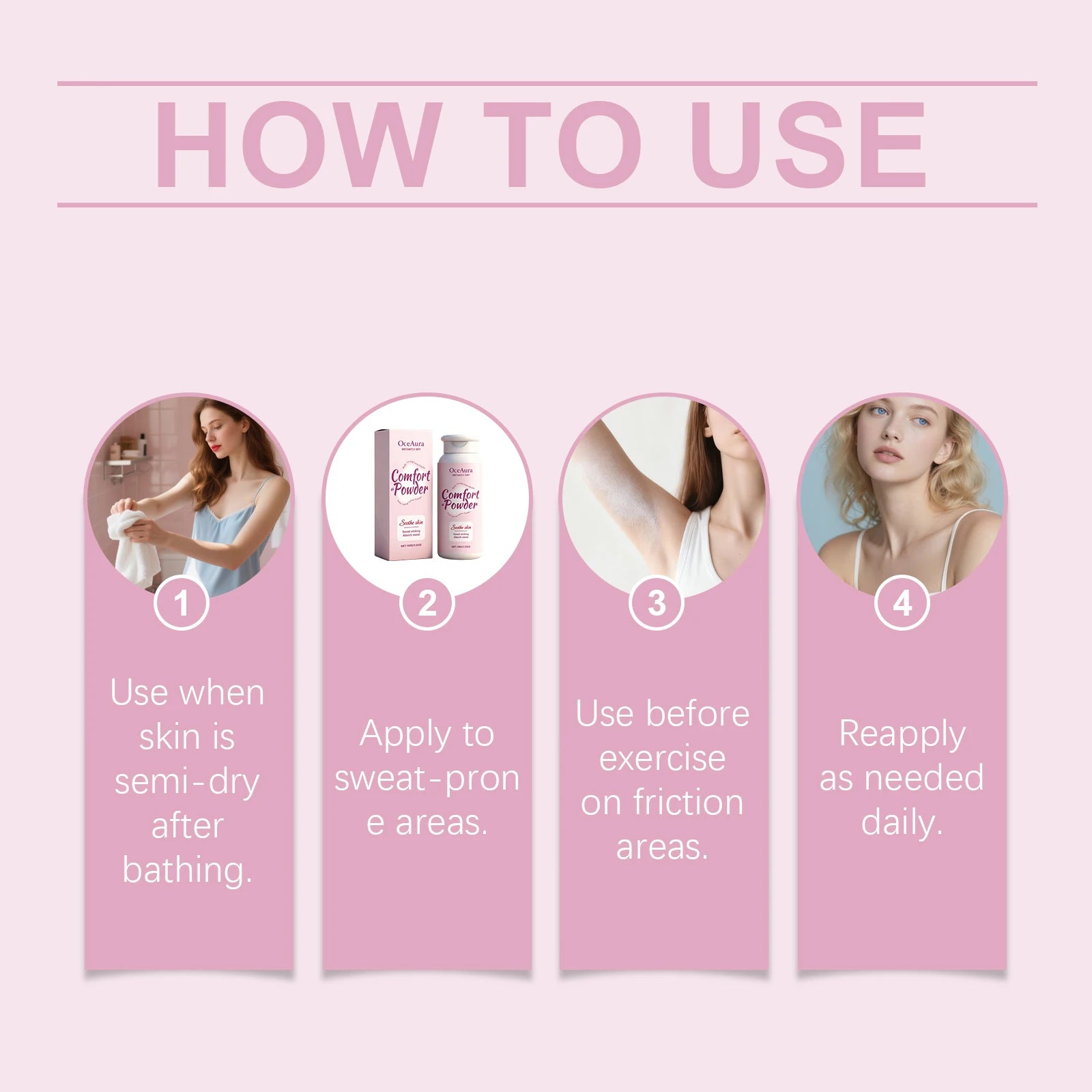 Sweat-Absorbing All-Over Body Powder for Cooling Comfort - 12