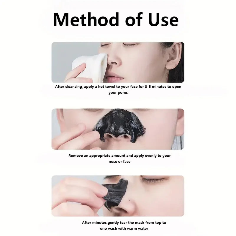 Bamboo Charcoal Blackhead Remover Peel Off Facial Mask 60g