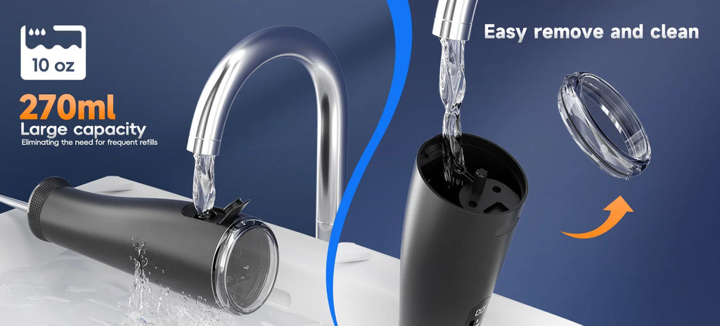 Portable Cordless Water Flosser for Teeth and Braces