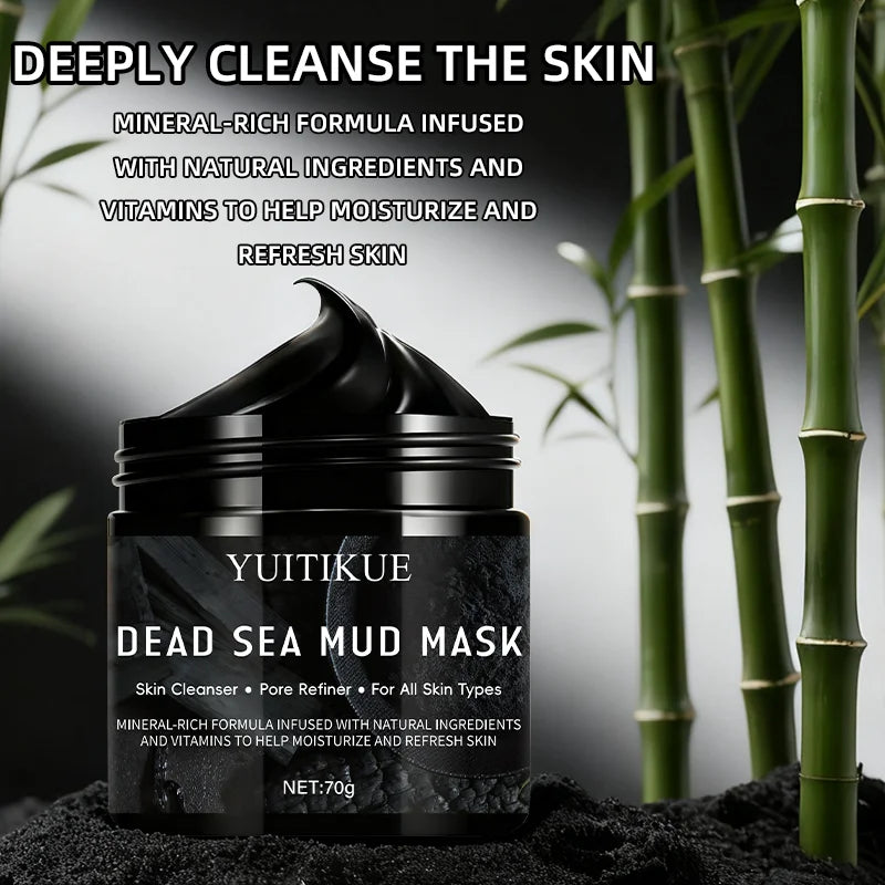 YUITIKUE Bamboo Charcoal Mask 70g Blackhead Remover Pore Cleanser