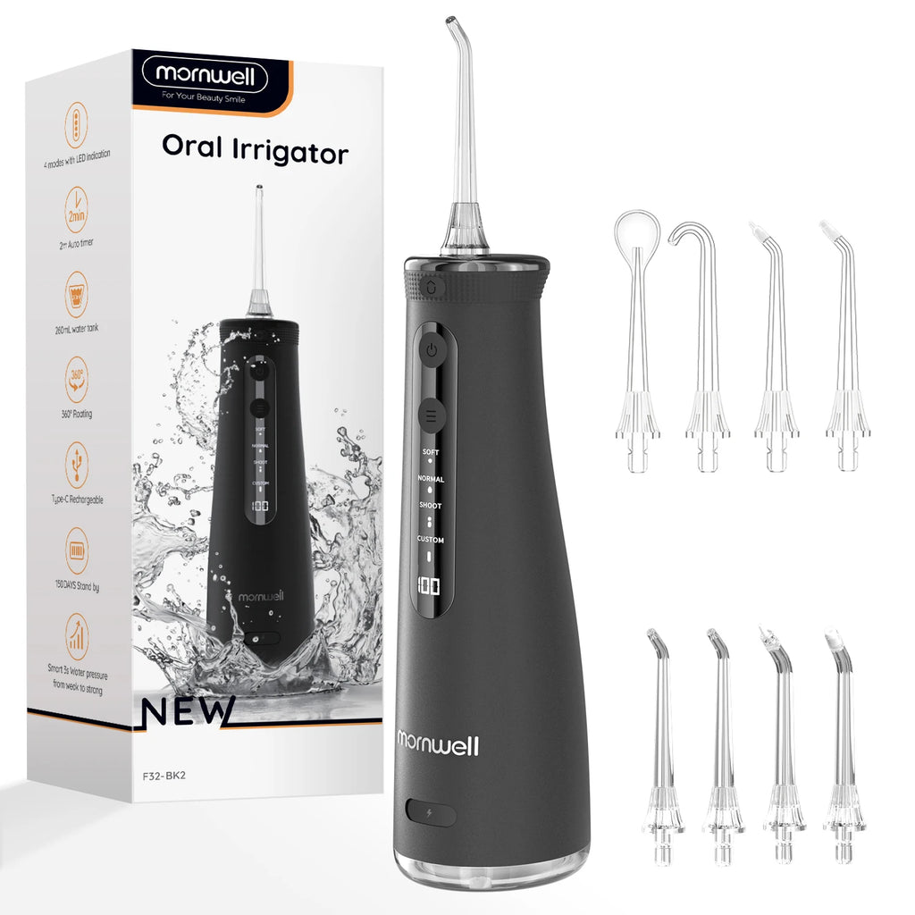 Portable Cordless Water Flosser for Teeth Cleaning and Gum Health