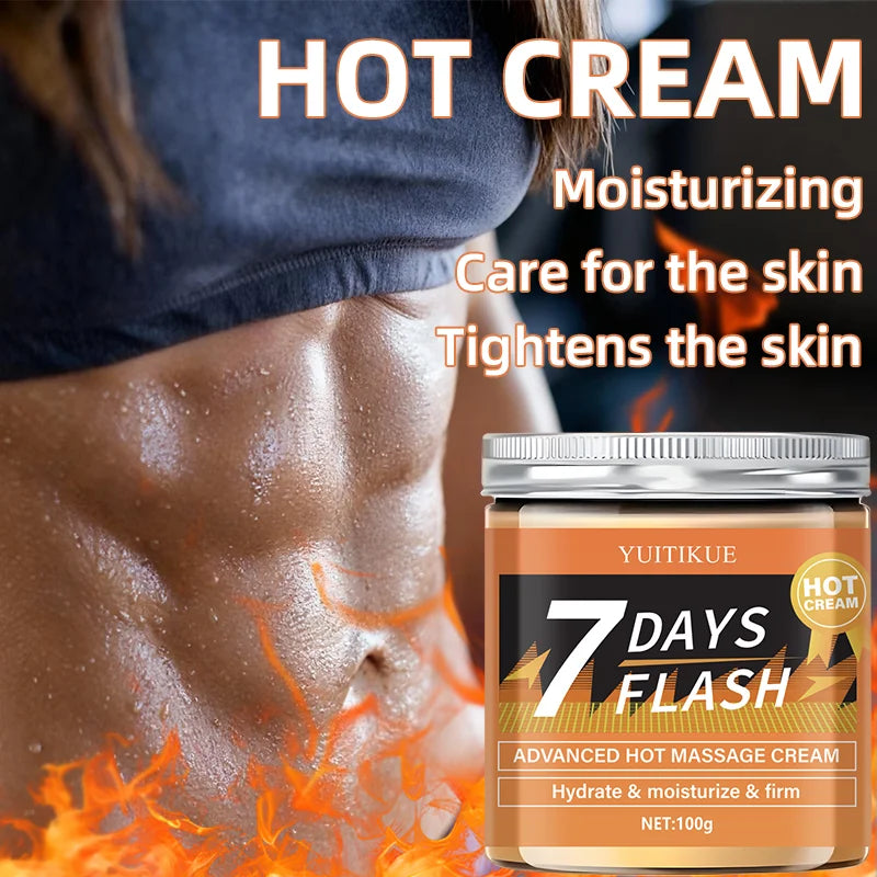 YUITIKUE 7 Days Hot Massage Cream Firming and Moisturizing Body Gel 100g